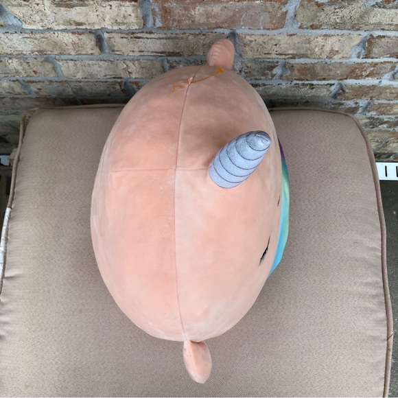 Kellytoy Squishmallows Plush Narwhal Rainbow Unicorn Stuffed Plush Pillow 13.5” - Picture 6 of 14